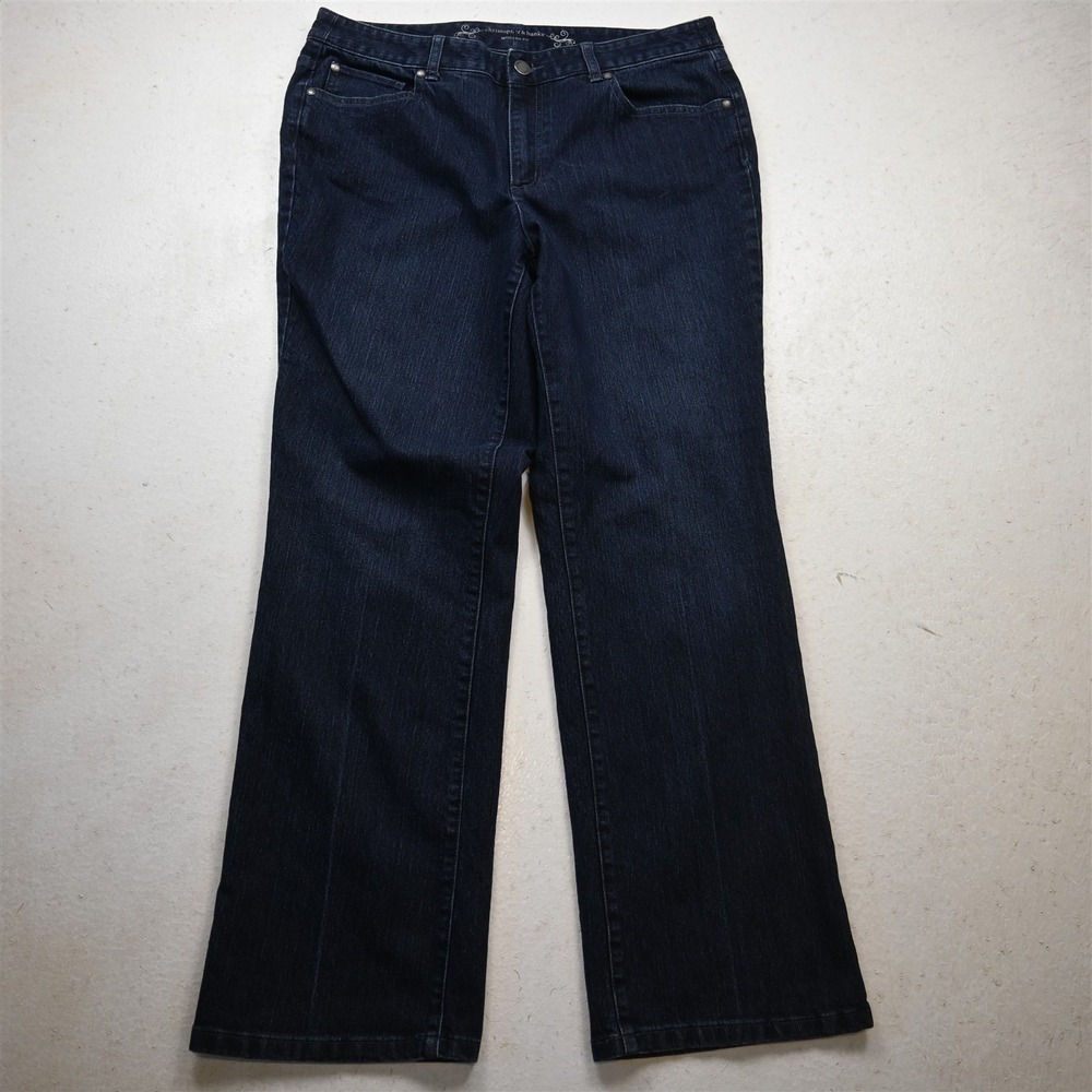 Christopher & Banks 14 High Rise Modern Fit Rinse Stretch Denim Womens Jeans
